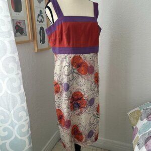 Dominique De Sentino Unique 100% Silk Sequined Dress Size 8